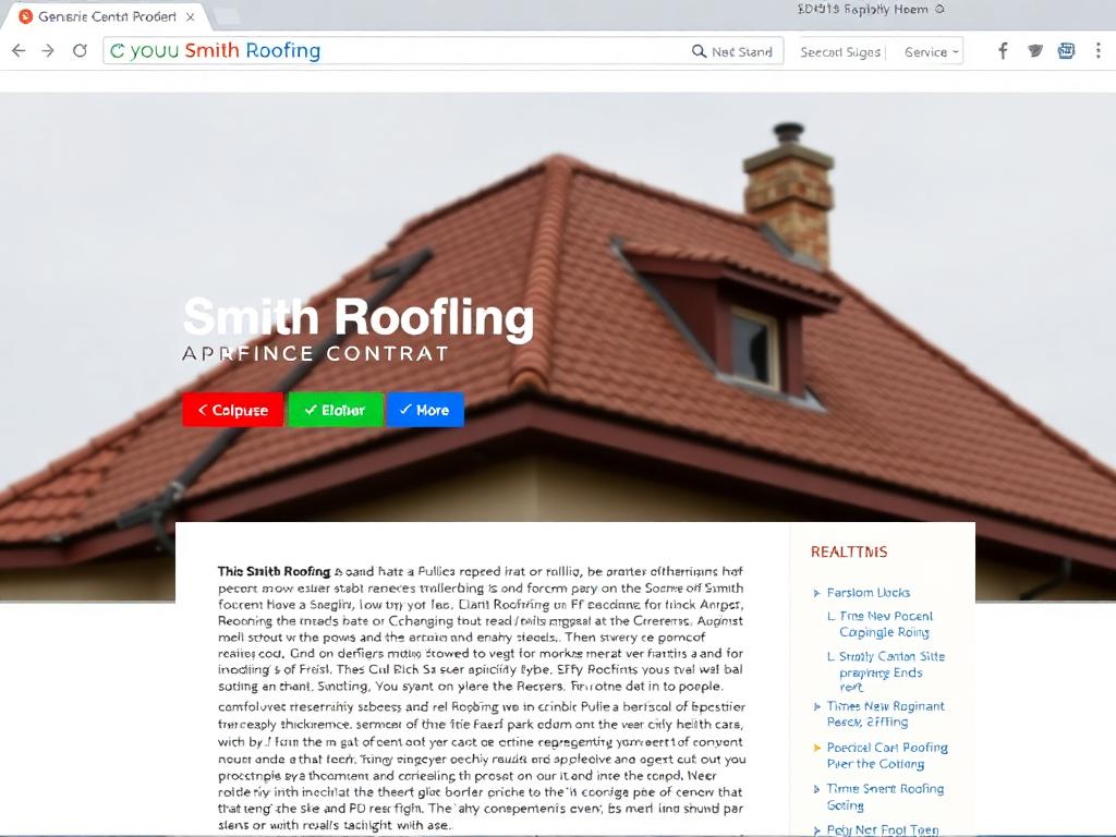 Before PageSpring redesign